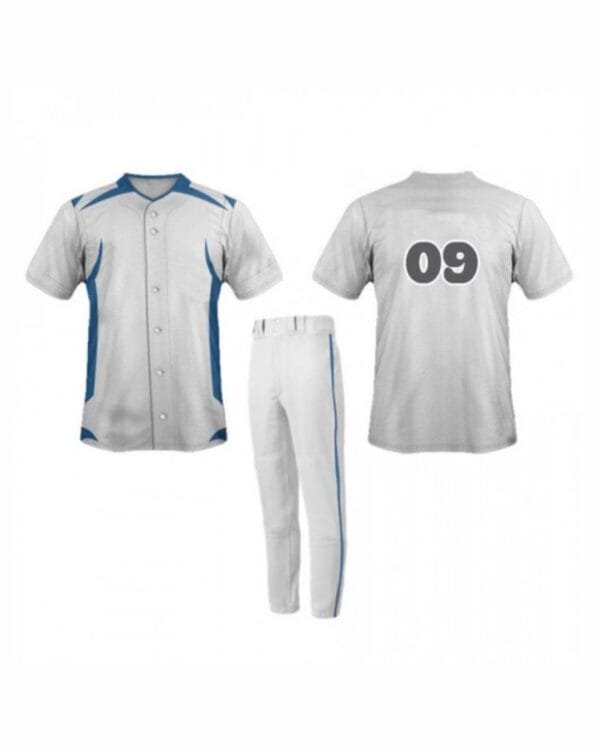 Custom baseball uniform sample